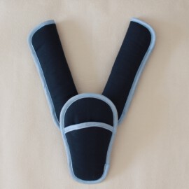 Shoulder pads & crotch cover, dark blue