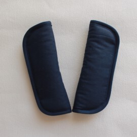 Stroller harness shoulder pads, dark blue
