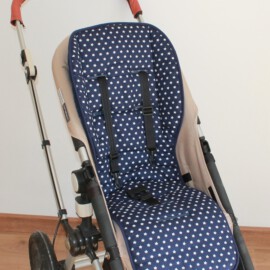 Seat liner for  "Bugaboo" , Stars print darkblue