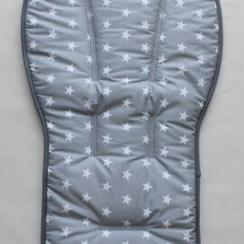 Seat liner for  "Joolz" , waterproof fabric stars gray