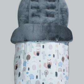 Buggy footmuff for "Joie " , Softshell waterproof fabric animals print