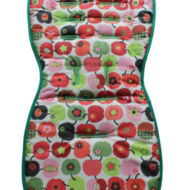 Seat liner for  "Joie" ,Apples print green