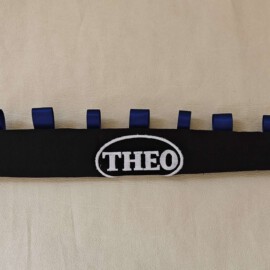 Bumper bar cover black/blue, with name embroidered!