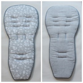 Seat liner for  "Quinny"  , animals on a grey