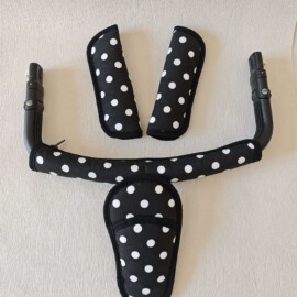 Bumper bar cover ,shoulder pads and crotch cover, black dots