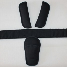 Bumper bar cover ,shoulder pads and crotch cover, black