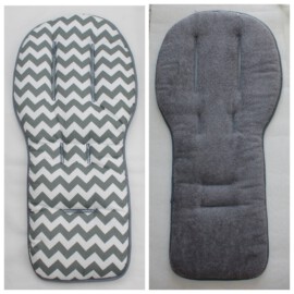 Seat liner for  "Joolz" ,ZigZag print grey/white