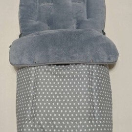 Buggy footmuff for "Joie " ,Stars print gray