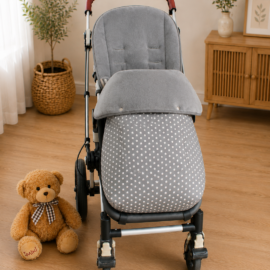 Buggy footmuff for "Joolz" ,gray stars print
