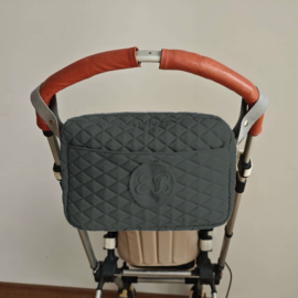 Waterproof universal stroller bag, fits all strollers !Quilted bag  in darkgrey