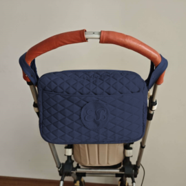 Waterproof universal stroller bag, fits all strollers !Quilted bag !darkblue