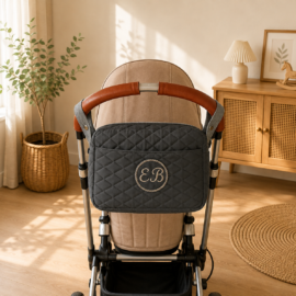 Waterproof universal stroller bag, fits all strollers !Quilted bag  in darkgrey