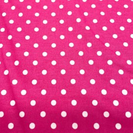 Cotton Polka Dots 5mm pink