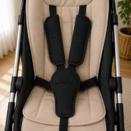 Shoulder pads & crotch cover, black