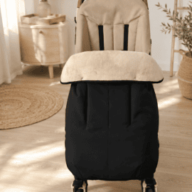 Waterproof! Foot Cover for Buggy ,black/beige