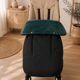 Waterproof! Foot Cover for Buggy ,black/petrol